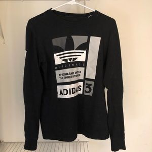 Adidas black long sleeve shirt